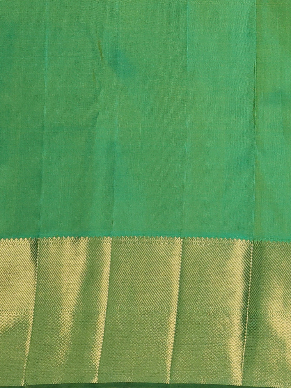 Royal Blue - Green Pure Kanchipuram Silk Saree