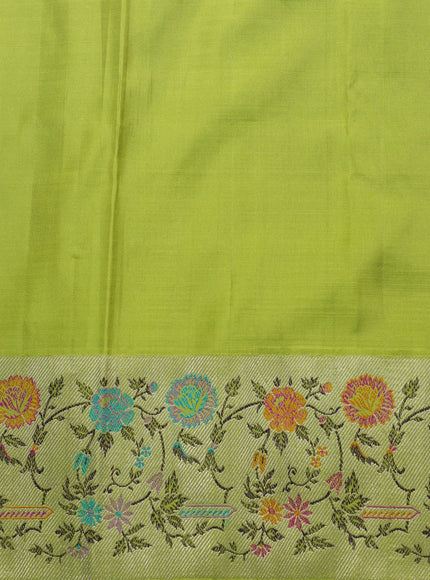 Mehendi Green Pure Kanchipuram Silk Saree