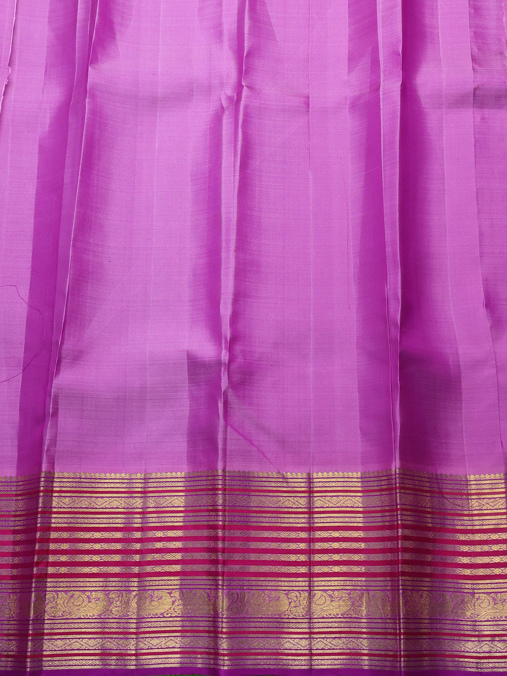 Pista Green - Purple Pure Kanchipuram Silk Saree