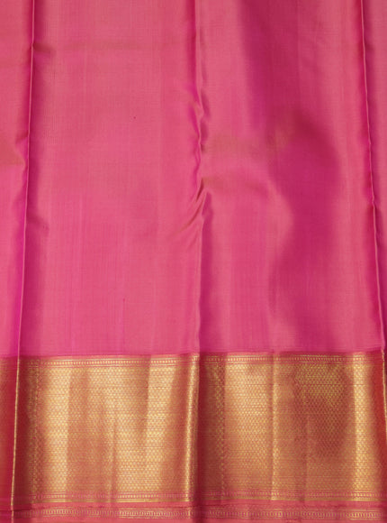 Purple-Golden Pure Kanchipuram Silk Saree