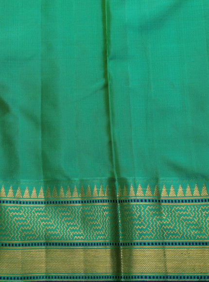 Lime -Emerald Pure Kanchipuram Silk Saree