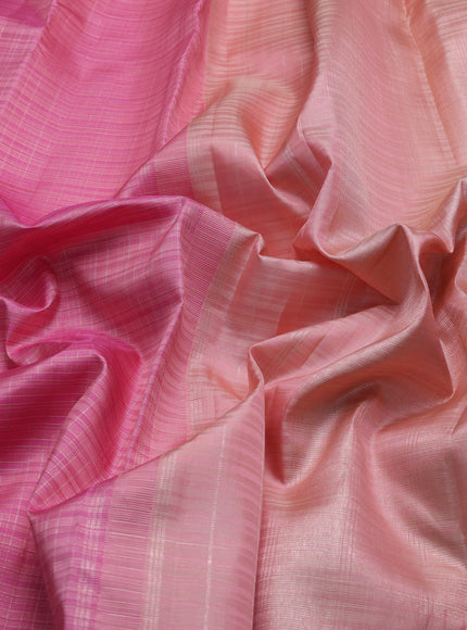 Pink-Peach Pure Kanchipuram Silk Saree