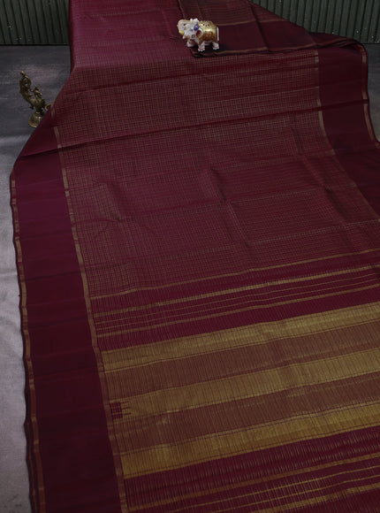 Maroon Pure Kanchipuram Silk Saree