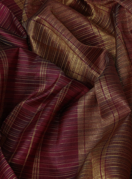 Maroon Pure Kanchipuram Silk Saree