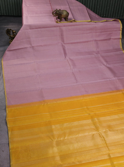 Mauve Pure Kanchipuram Silk Saree