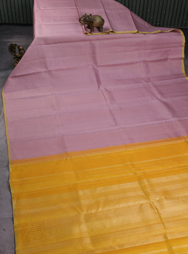Mauve Pure Kanchipuram Silk Saree