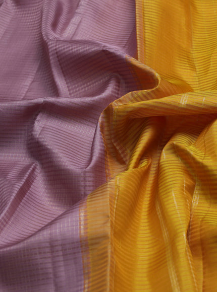 Mauve Pure Kanchipuram Silk Saree
