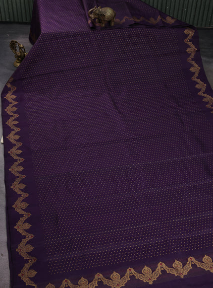 Wine Pure Kanchipuram Silk Saree