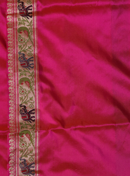 Pink Banarasi Silk Saree