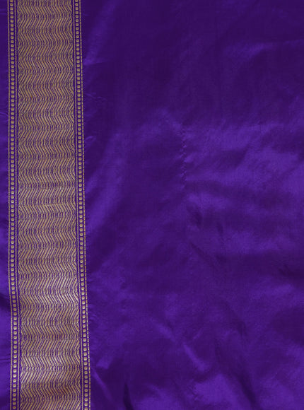 Violet Banarasi Silk Saree
