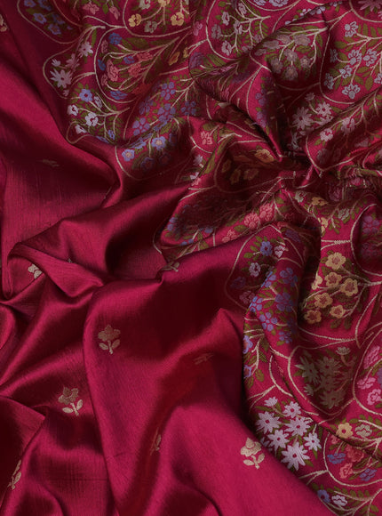 Rani Pink Banarasi Silk Saree