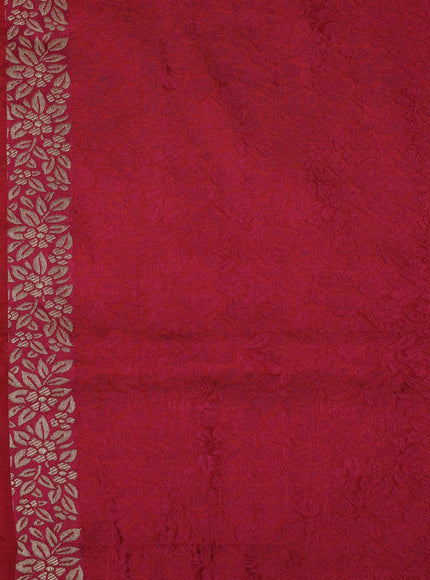 Rani Pink Banarasi Silk Saree