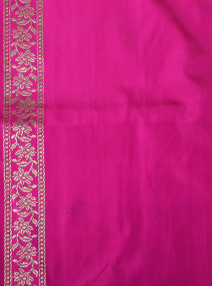 Candy Pink Banarasi Silk Saree