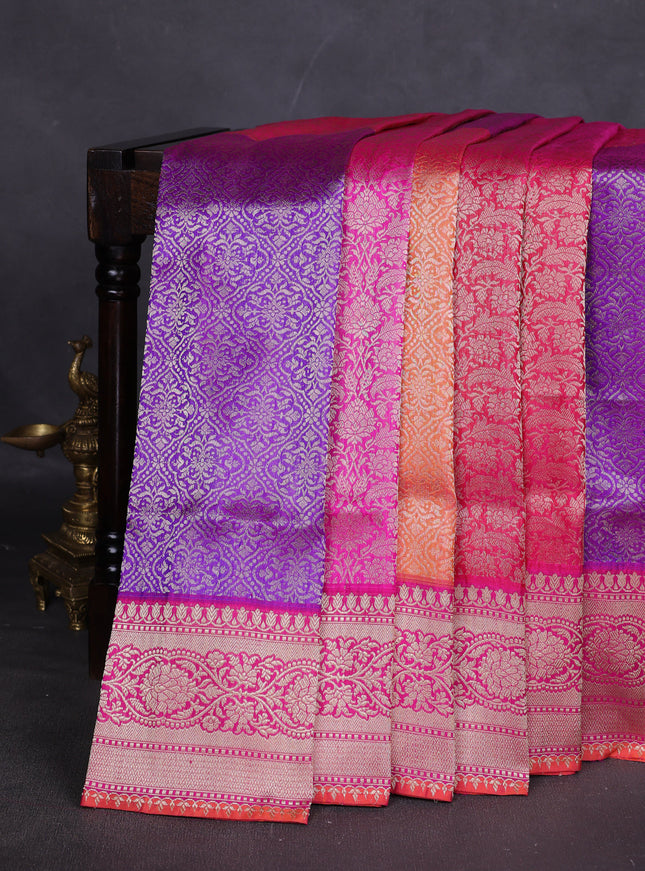 Multi Colour Banarasi Silk Saree