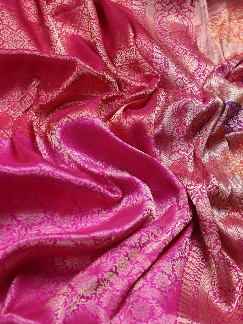 Multi Colour Banarasi Silk Saree