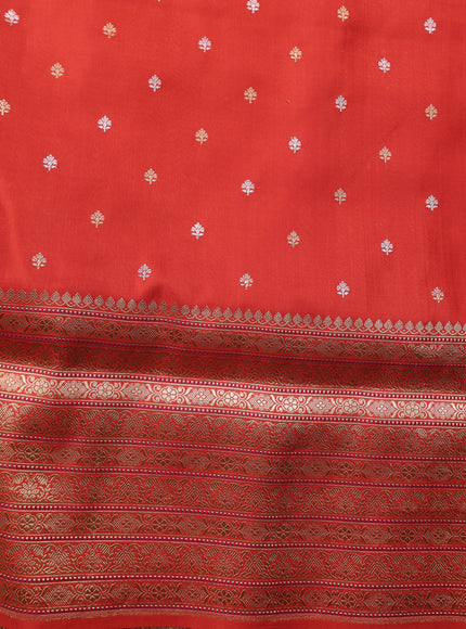 Mustard Yellow Banarasi Silk Saree