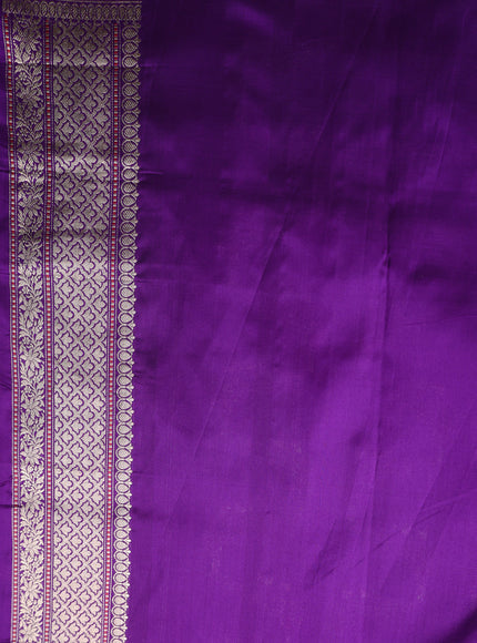 Violet Banarasi Silk Saree