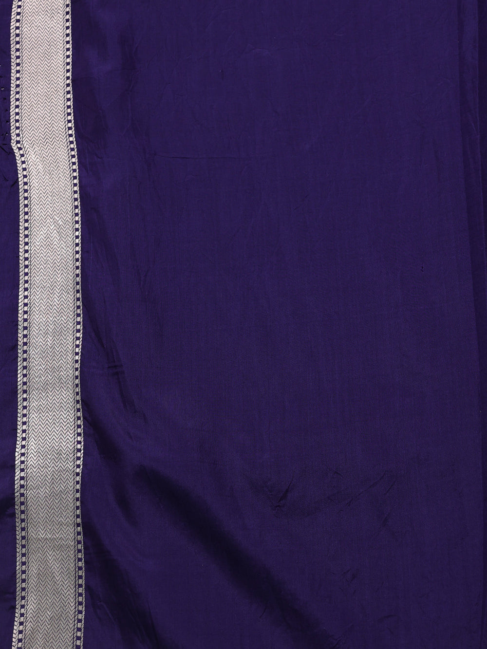Navy Blue Banarasi Silk Saree