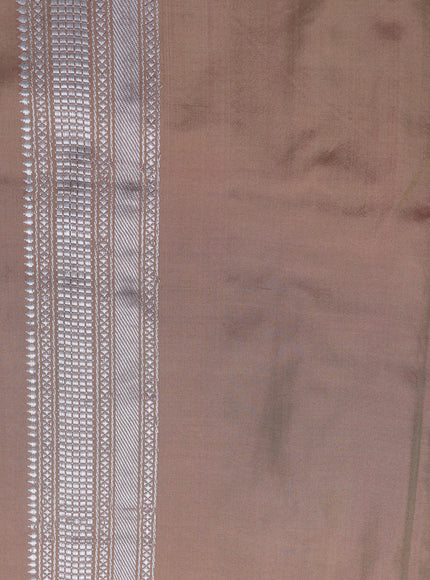 Sandal Banarasi Fekwa Silk Saree