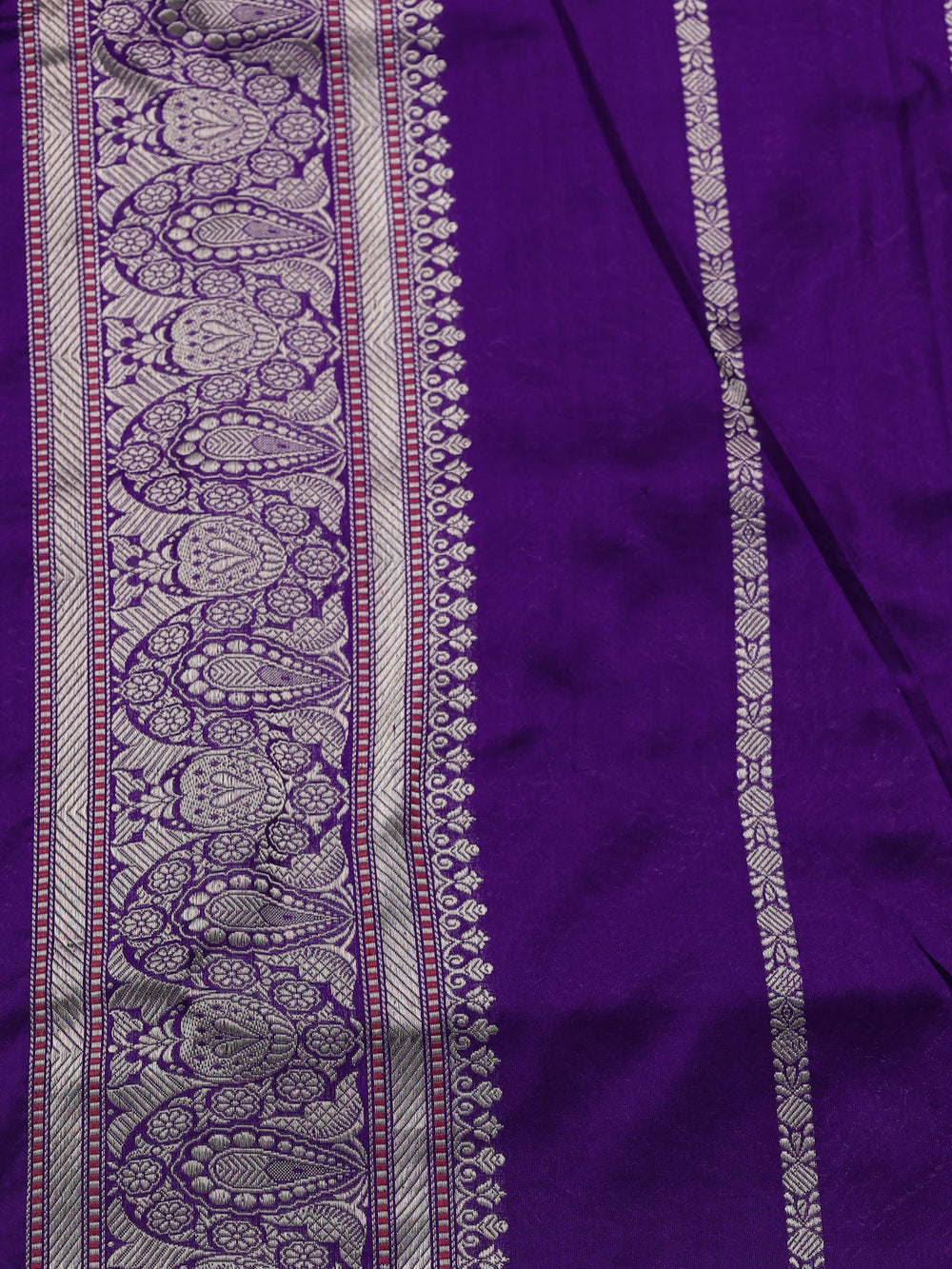 Purple Banarasi Silk Saree