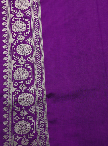 Violet Banarasi Fekwa Silk Saree