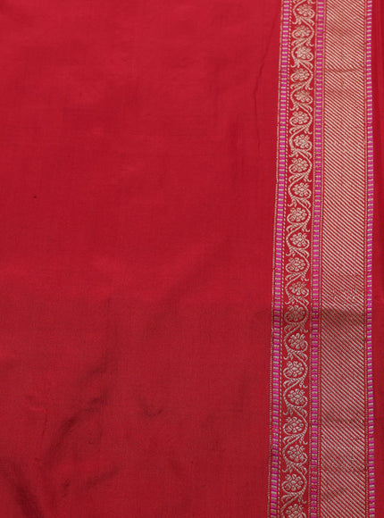 Red Banarasi Fekwa Silk Saree