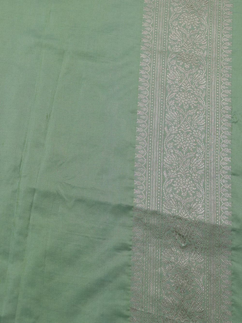 Pista Green Banarasi Silk Saree
