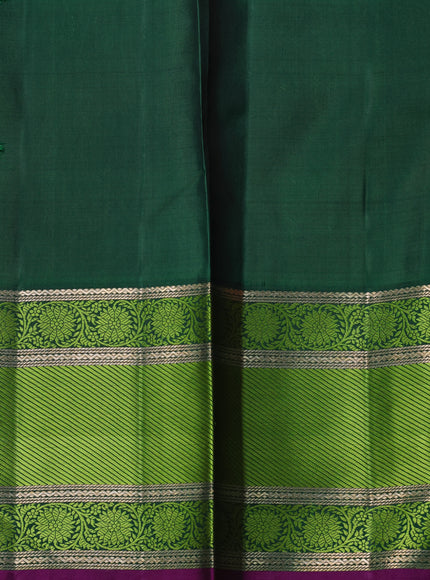 Red-Green Pure Kanchipuram Silk Saree