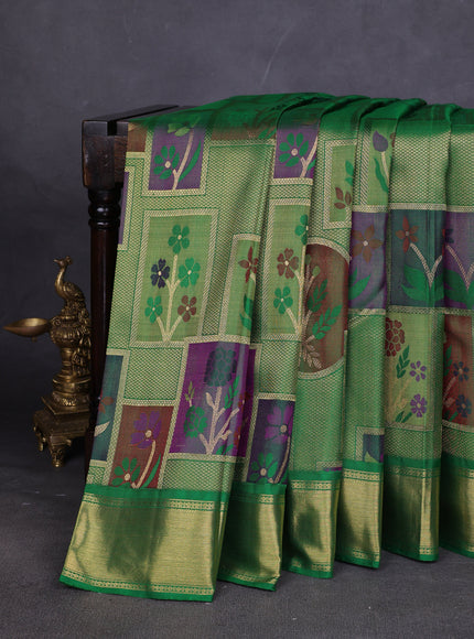 Green Pure Kanchipuram Silk Saree