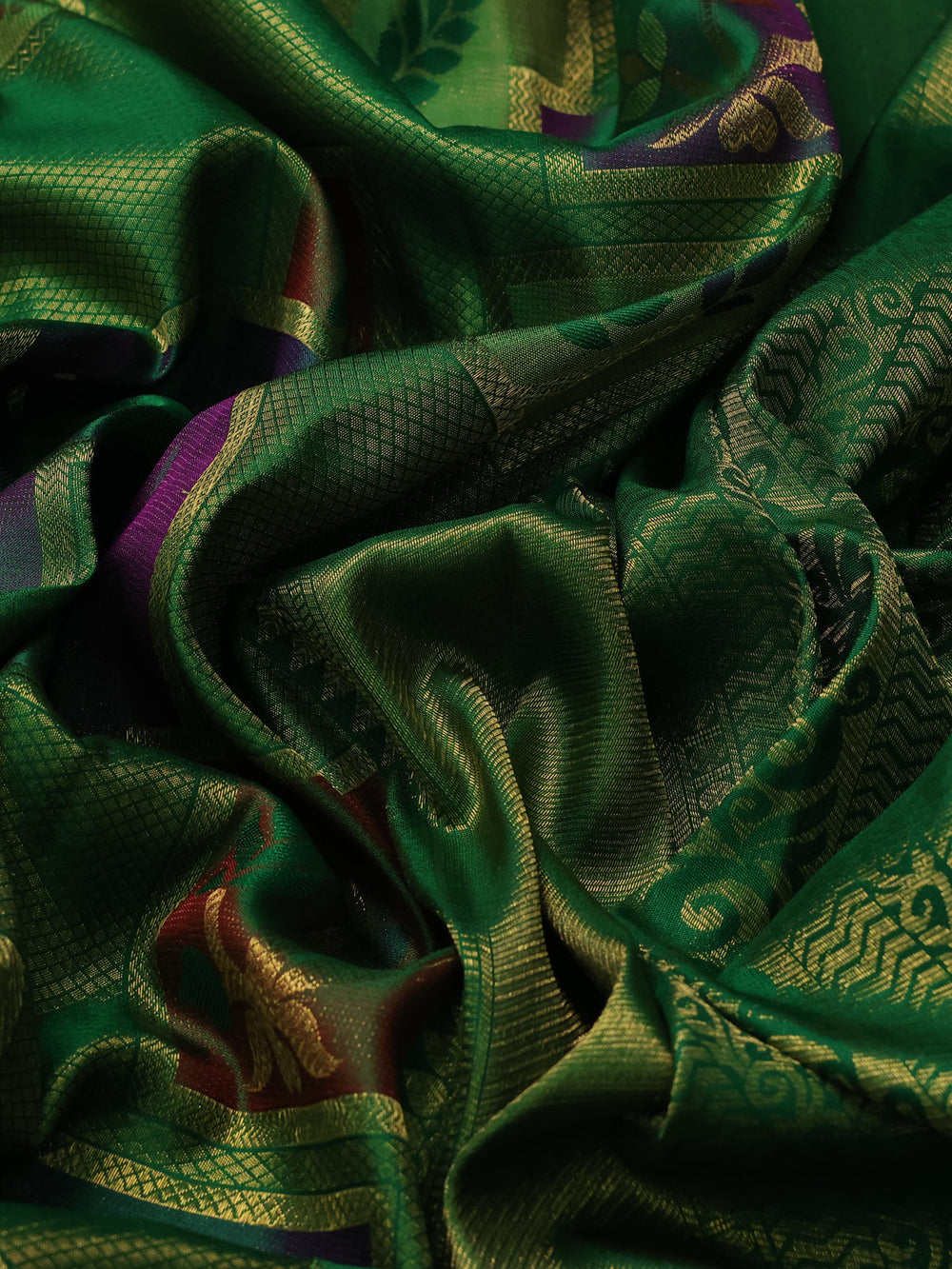 Green Pure Kanchipuram Silk Saree