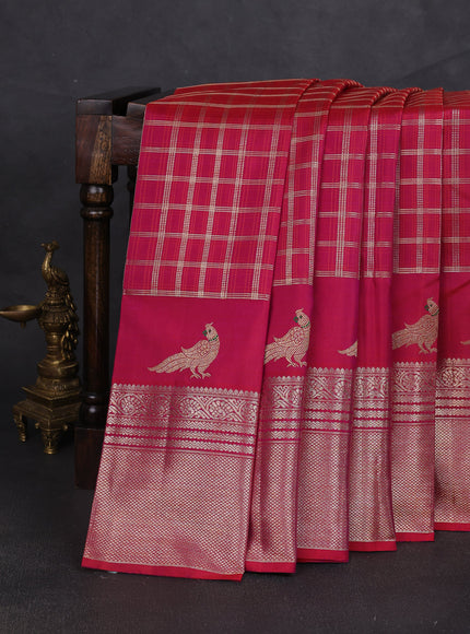 Maroon Pure Kanchipuram Silk Saree