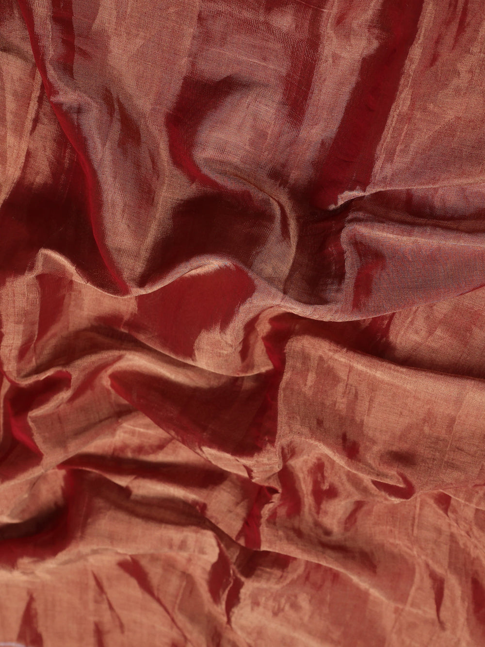 Maroon Tissue Designer Saree With Embroidery Readymade Blouse