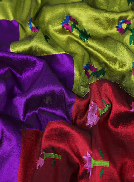 Purple Pure Paithani Saree