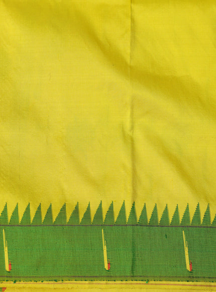 Green-Yellow Pure Paithani Saree