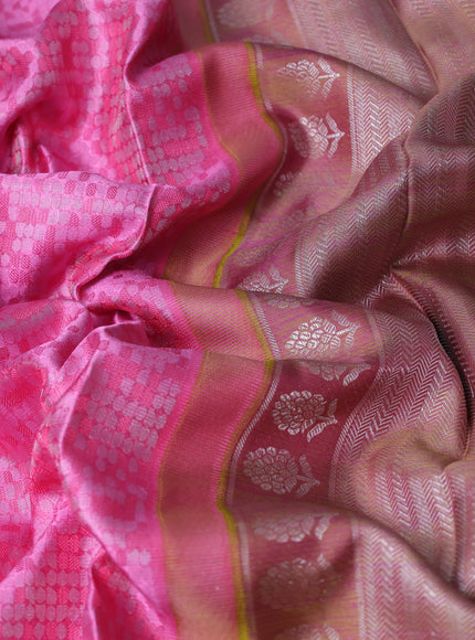 Pink Pure Kanchipuram Silk Saree