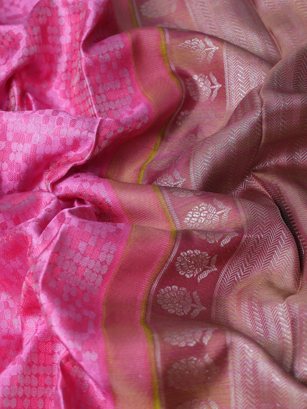 Pink Pure Kanchipuram Silk Saree