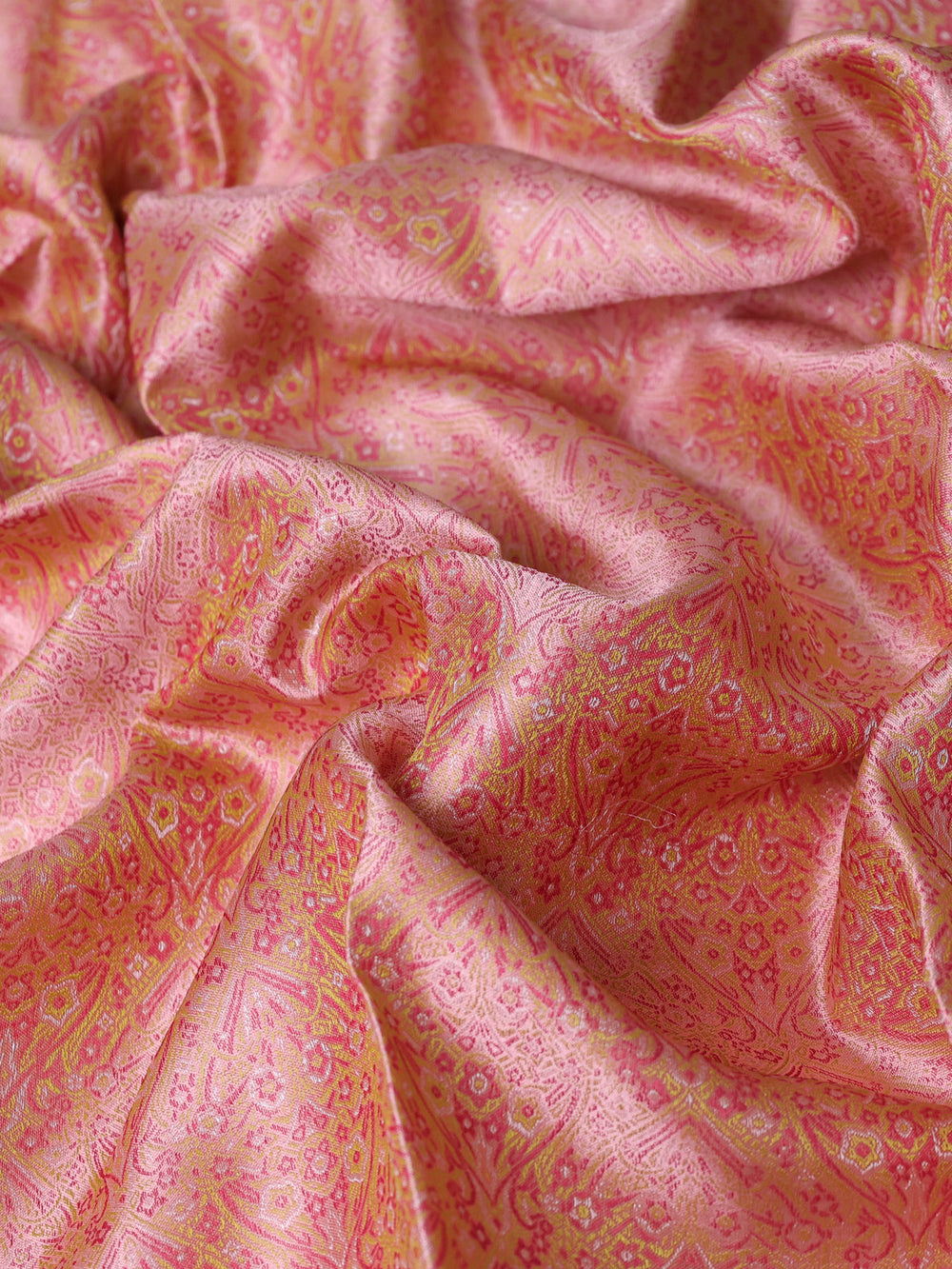Peach Pure Kanchipuram Silk Saree