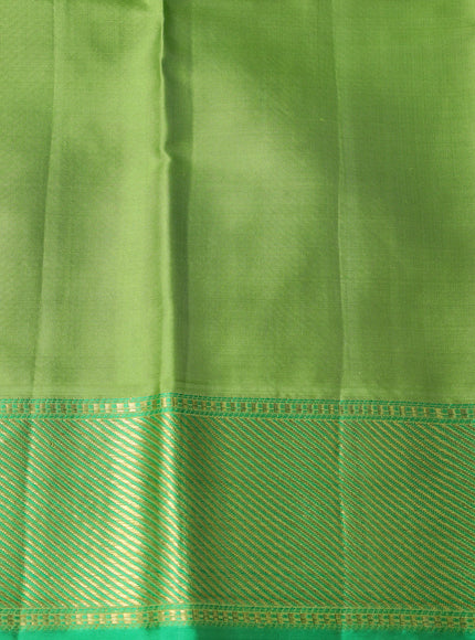 Green-Leaf Green Pure Kanchipuram Silk Saree