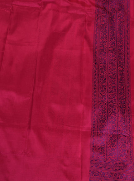 Magenta Banarasi Tanchoi Silk Saree