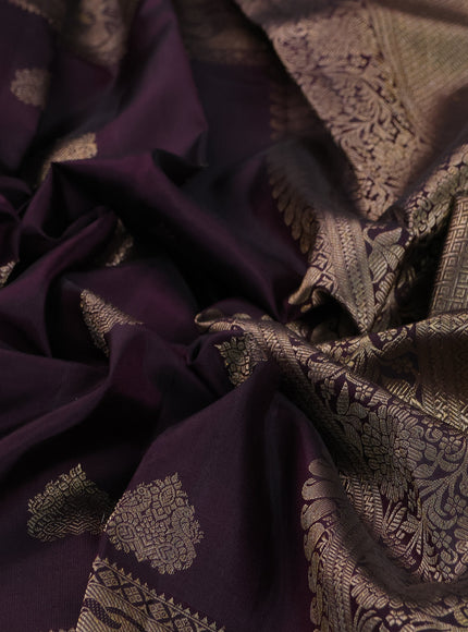 Wine Pure Kanchipuram Silk Saree