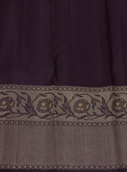 Wine Pure Kanchipuram Silk Saree