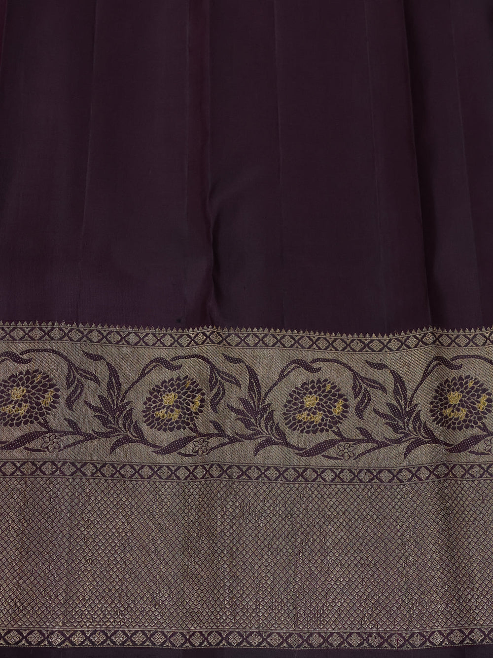 Wine Pure Kanchipuram Silk Saree