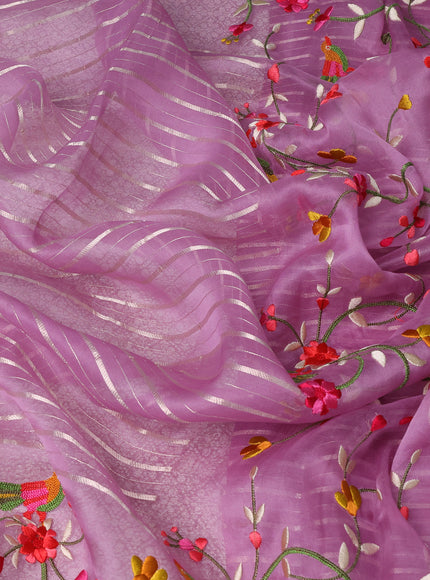Organza Embroidery Saree