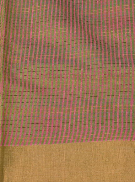 Green Chanderi Printed Saree