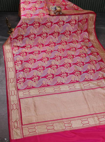 Pink Banarasi Kadwa Silk Saree