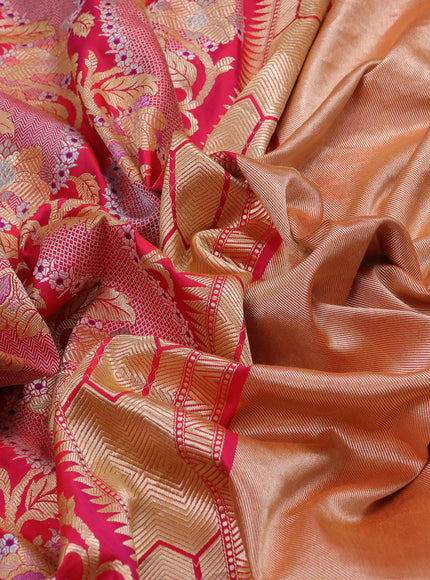 Pink Banarasi Kadwa Silk Saree