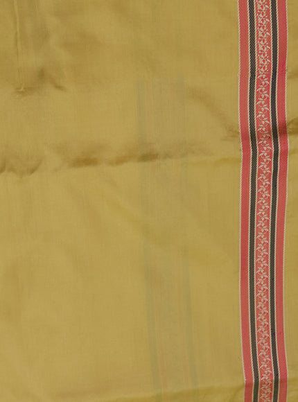 Lime Green Banarasi Kora Silk Saree