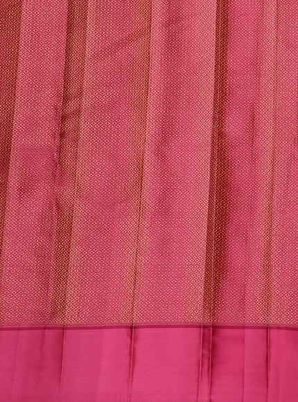 Peach - Pink Pure Kanchipuram Silk Saree