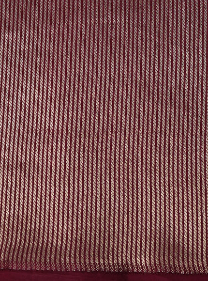Maroon Banarasi Silk Saree