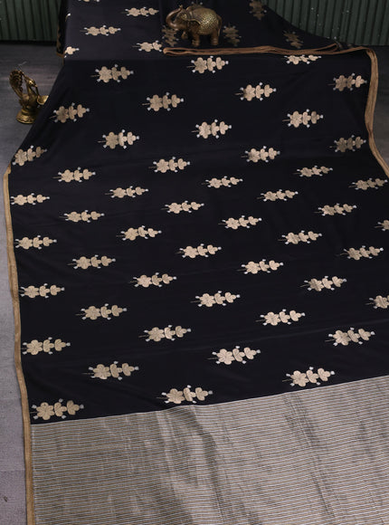 Black Banarasi Silk Saree